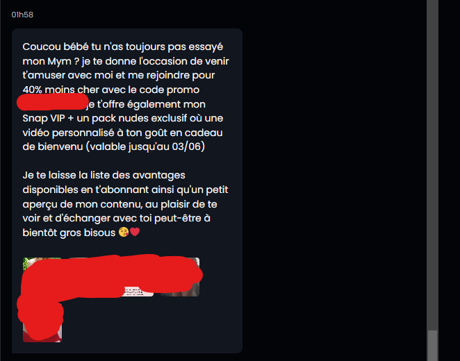 Analyse de Push MYM Fans