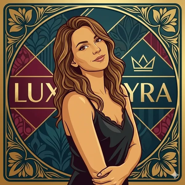 Portrait illustré de LuxyraLouve, visuel de La Tanière de Luxy