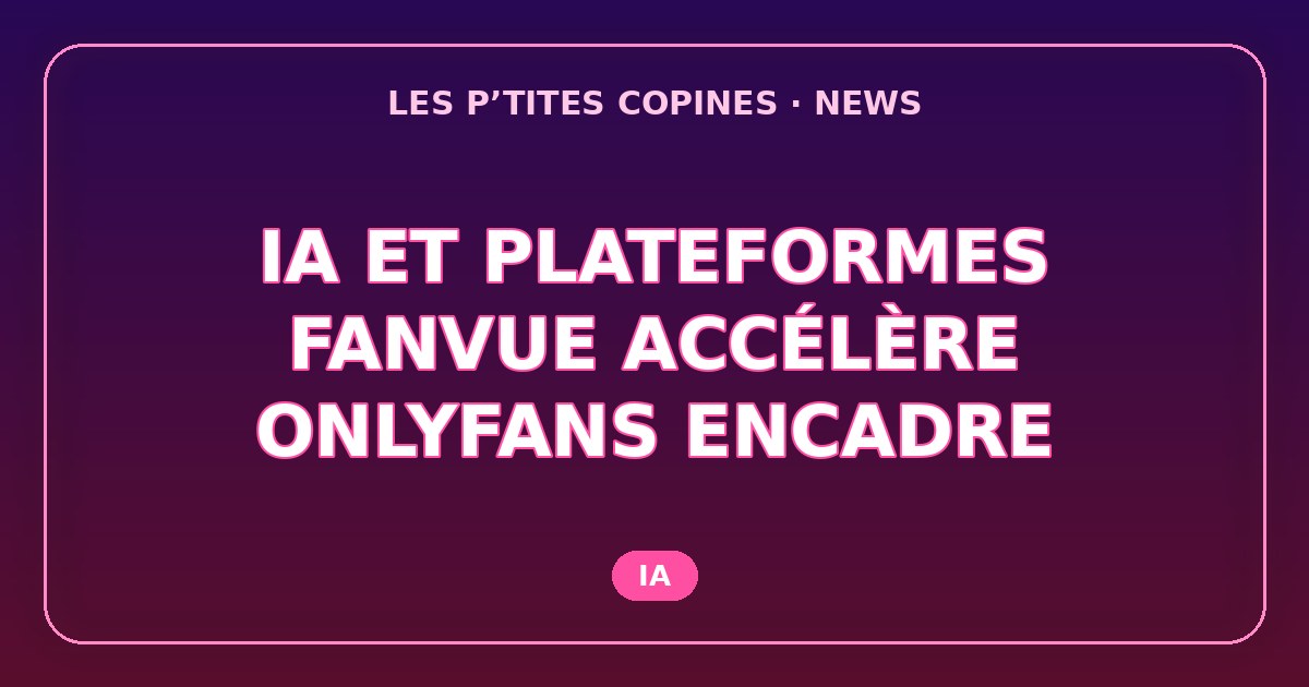 Fanvue intègre l’IA Higgsfield pendant qu’OnlyFans serre la vis sur les contenus IA