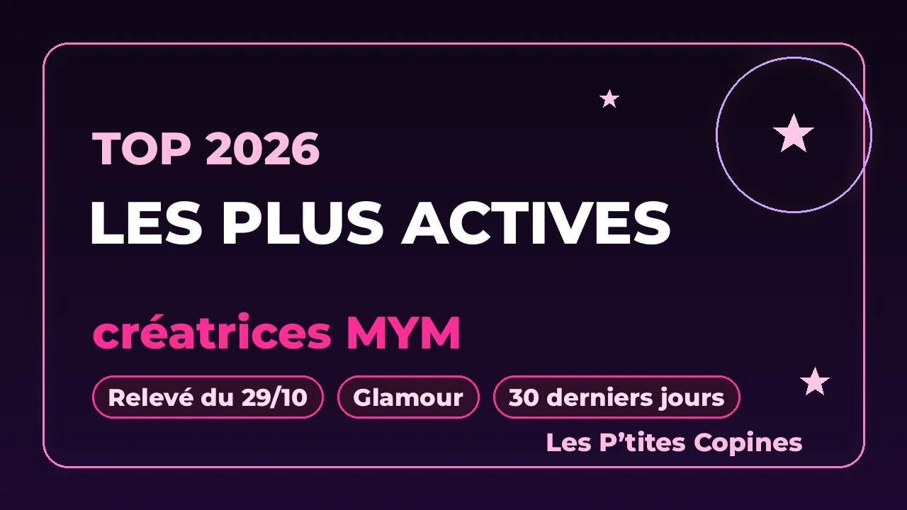 Top créatrices MYM les plus actives 2026 : 4 profils – Les P’tites Copines